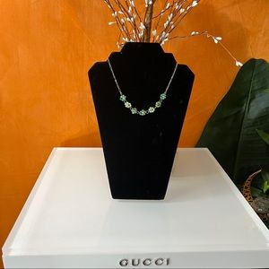 Urban Outfitters green floral necklace